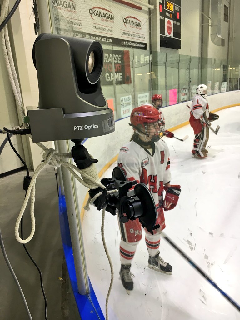 ET2media's tweet image. Keeping an eye on the action @CSSHL @OkanaganHockey #robotcam @groovevpro @MyHockeyTV