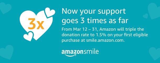 madesafehq's tweet photo. From March 12-31, Amazon is tripling the donation rate on your first https://t.co/xi1EpCWyiY purchase! Go to https://t.co/kuYBw3RT1A and Amazon donates to Nontoxic Certified. #madesafe #nonprofit https://t.co/d53AmGr1Hr