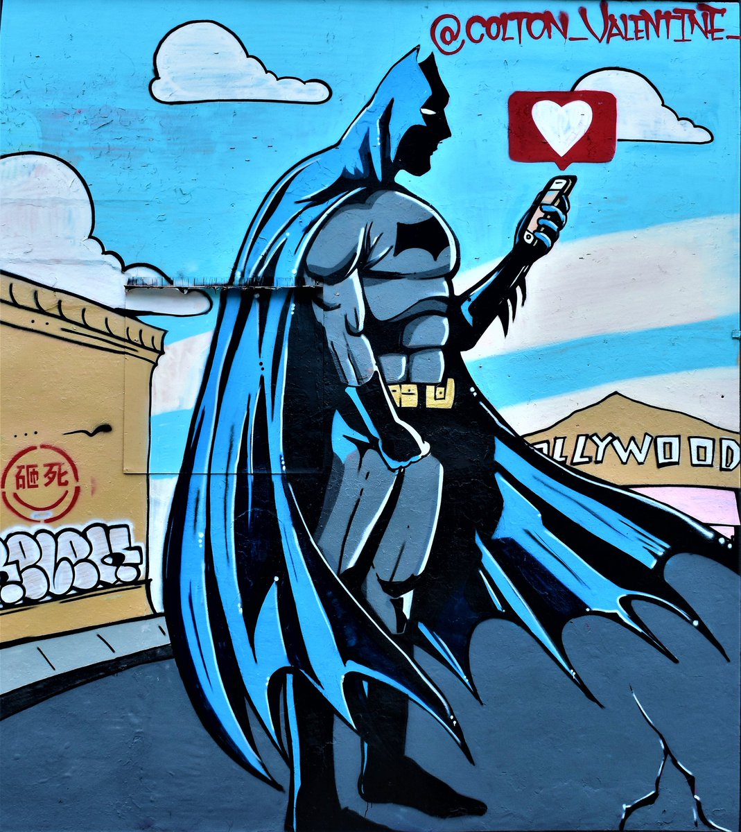 FishTac0's tweet photo. #streetart #SanAntonio #graffiti #Batman #urbanart The Batman #art #mural https://t.co/dNnDW7VxuB