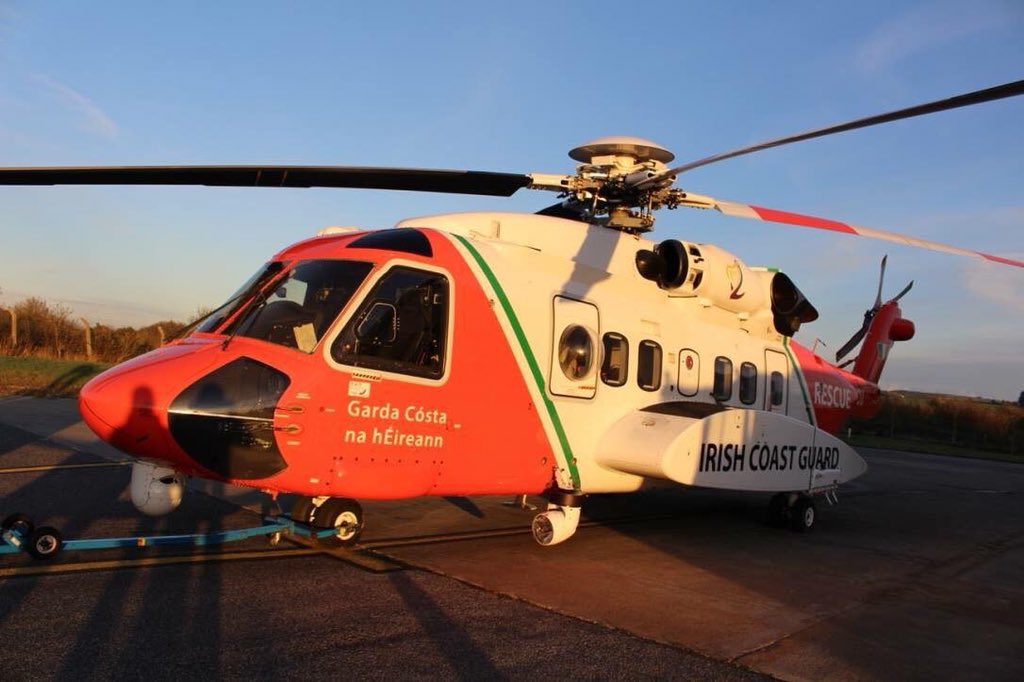 At 23:03 on the night of March 13th 2017 the crew of Irish Coast Guard helicopter #Rescue116 left Dublin on what would be their last mission. Lost off Blacksod, Co Mayo at approximately 00:46 on March 14th.

Go Mairidís Beo - That Others Might Live.
RIP #Rescue116