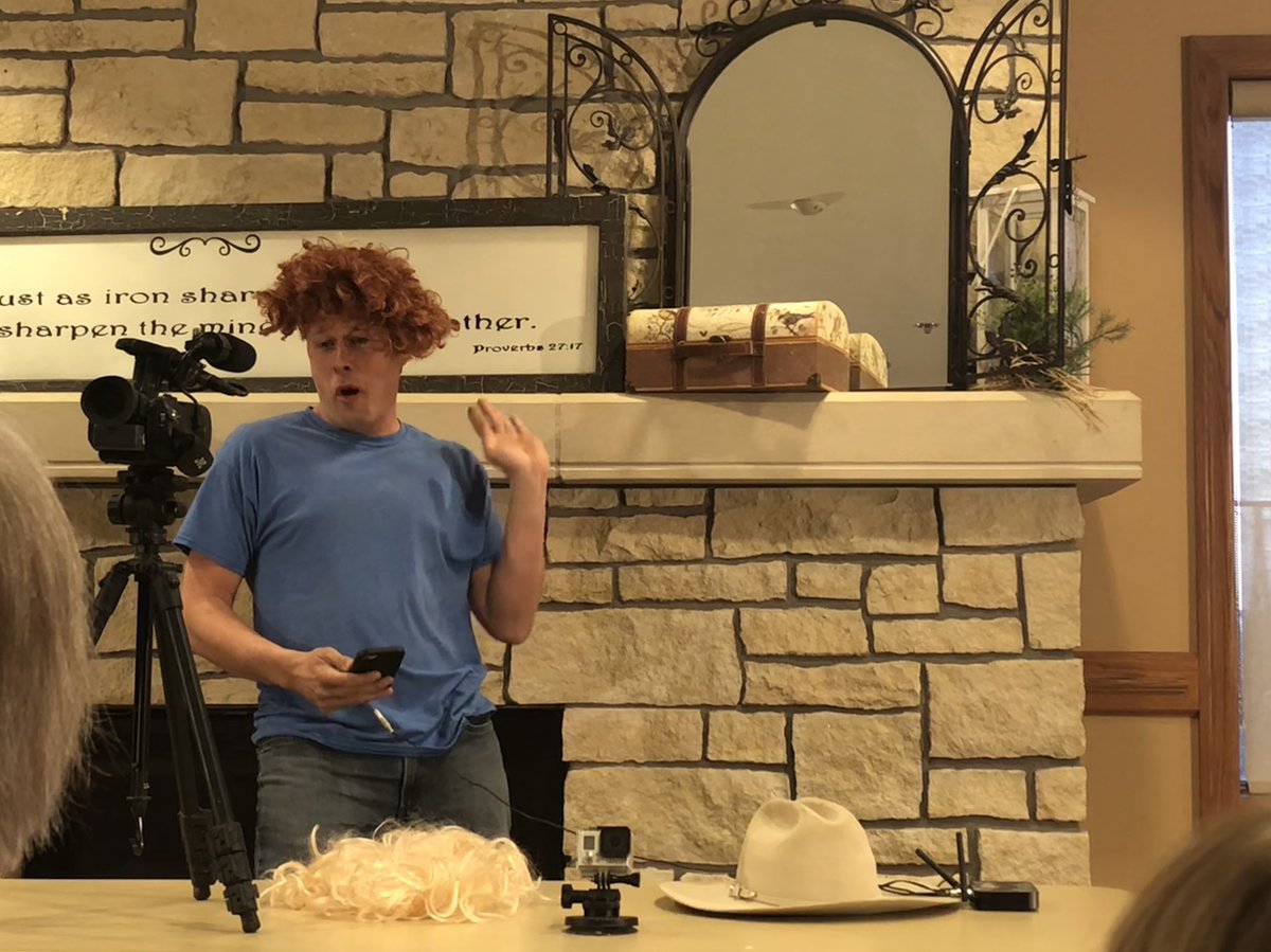 farmerderek1's tweet photo. It’s parents night at 4-H! #ImTheProgram. “How I make parodies” @4H https://t.co/b6rSnfCoCT