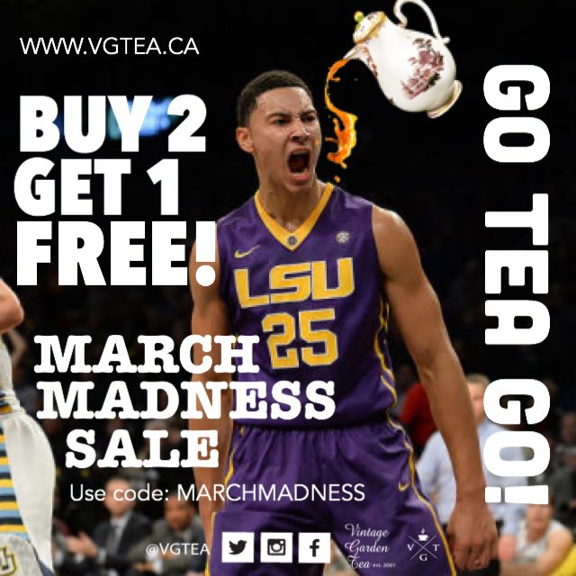 MARCH MADNESS SALE! Buy 2 teas get 1 FREE! vgtea.ca code: MARCHMADNESS Don’t need that much tea? Share with a friend - there’s no “I” in tea!
#tea #looseleaftea #hamont #sale #promo #fitness #healthylifestyle #marchmadness #familybusiness #smallbusiness #teatime