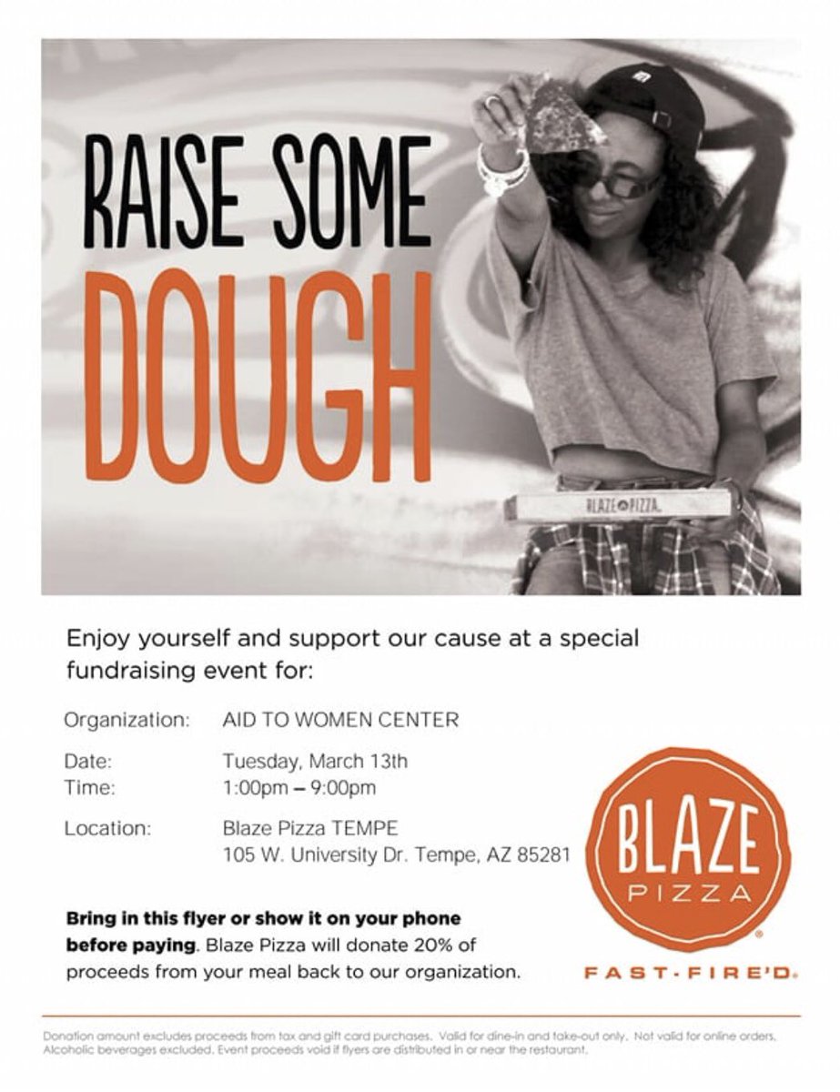 MuEp_ASU's tweet photo. Need more excuses to go out to eat? How about helping pregnant women? Support our philo percentage nights by showing these flyers! Buffalo today, Blaze tomorrow! https://t.co/qWVYNfixXp