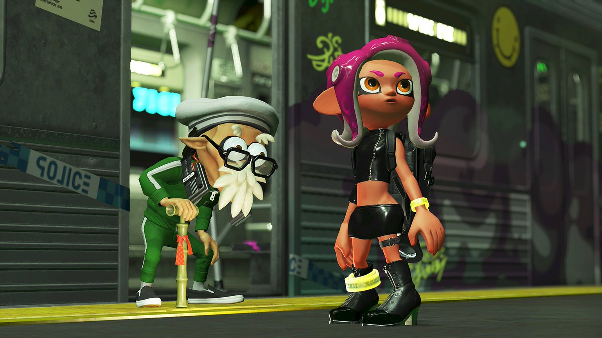 Splatoon スプラトゥーン オクト 彼は アタリメ司令 タコ軍団から人知れずイカ世界を守る New カラストンビ部隊 を率いている 年老いてはいるが 誇り高き歴戦の勇士だ 弟子の 3号 と共にパトロールをしていたはずだが なぜか地下世界に