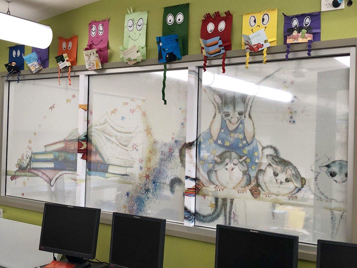 Look at our new library window artwork <a href="/BankstownSthIS/">Bankstown South IS</a>. A great way to celebrate Australian literature