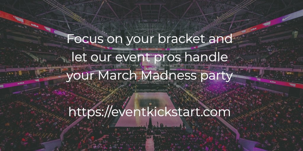 EventKickstart's tweet image. It's that time of year! #marchmadness

buff.ly/2HuD4TL