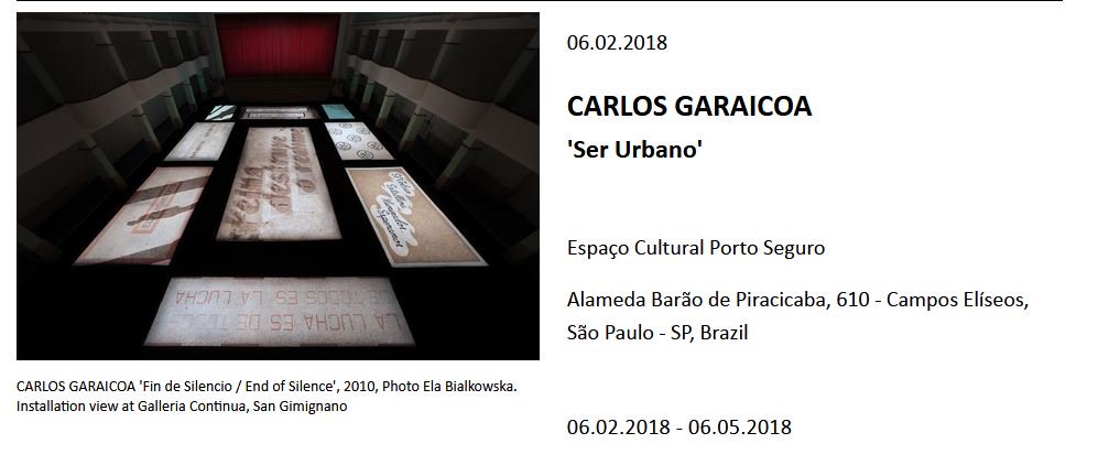 OperaDv's tweet photo. CARLOS GARAICOA
'Ser Urbano' https://t.co/dI9qirabYK