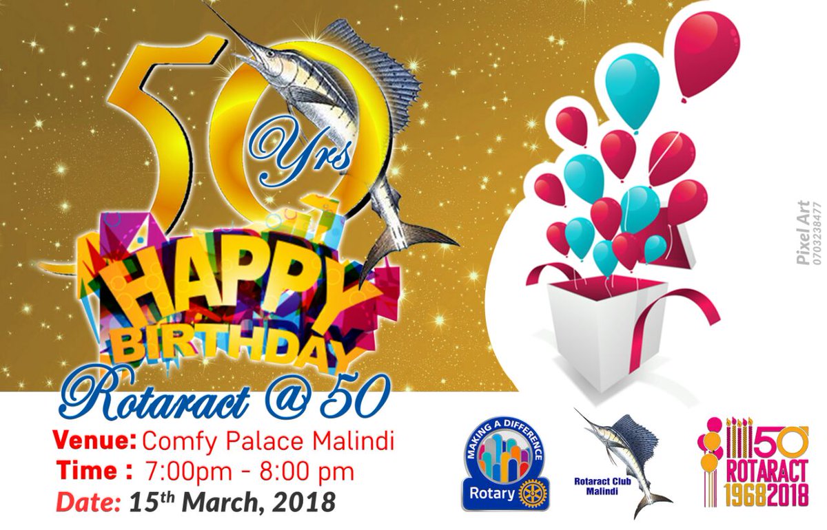 Happy birthday #Rotaract50. #RotaractWeek