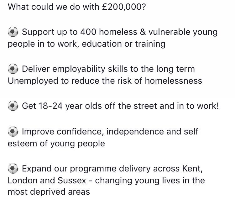 BeckySSF's tweet photo. £200,000 is available to change the lives of homeless &amp; vulnerable young people. £200,000 would change the future for those in need by giving them a path to work, further education or training. 

To win @StreetSoccerCIC need public votes. Please vote now!

https://t.co/O32qt505Wx https://t.co/zKc6C25V3W