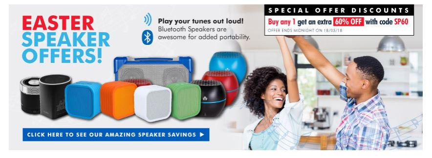 Easter special 60% off portable speakers ow.ly/6kGY30iTNVN  #RT #Follow #Win Save Share #sales @FrugalDealsUK