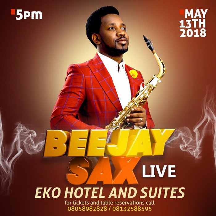 TunesGarage's tweet photo. EVENT: Premium Saxophonist, Beejay Sax, Set To Host BeejaySax Live 2018
https://t.co/eEqVK9xKCD
@beejaysaxbolaji @AmenRadio1 
#Studio6Naija https://t.co/yvIZpEiVAk