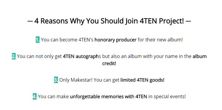 Makestarcorp's tweet photo. #4TEN Project OPEN 👉https://t.co/UMNeiiPbGc

💣그녀들의 매력포텐이 폭발한다💣
#포텐 싱글 앨범 제작 프로젝트
4TEN Single Album Project OPEN

4TEN invite worldwide Star Makers to the album-making process👍
Please support 4TEN's every step of the new album❣️ https://t.co/d0UbZKaaIm
