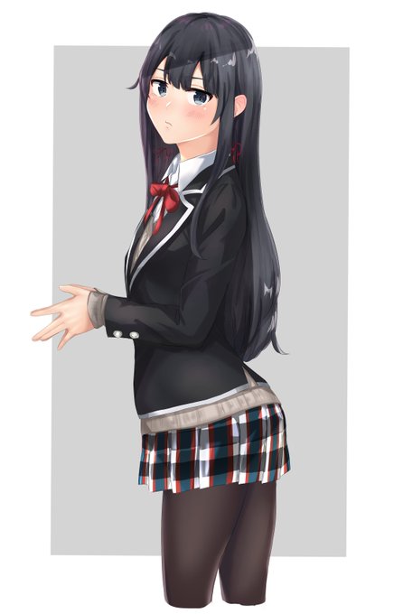 まだ夜とか冷えるからタイツのん
#俺ガイル 