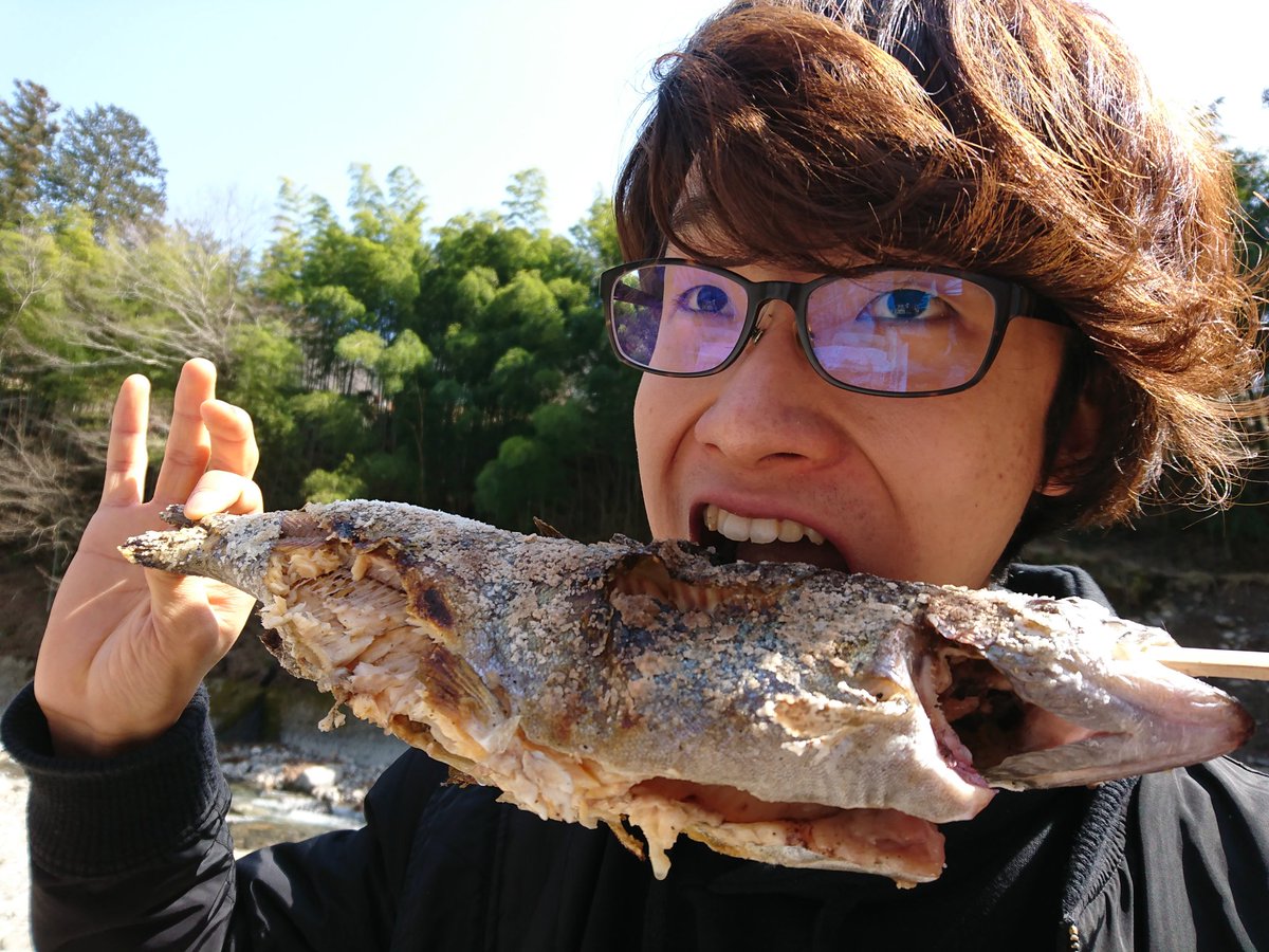 ニジマス塩焼き