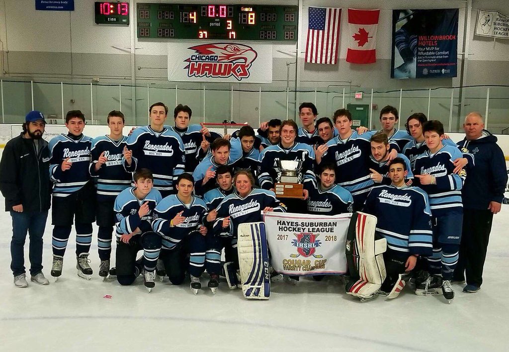 RenegadesHSHC's tweet photo. Renegades beat Dupage Stars  8-4 and are now Cougar Cup champions!!!!!! #2peat https://t.co/TmjjGOMBN6