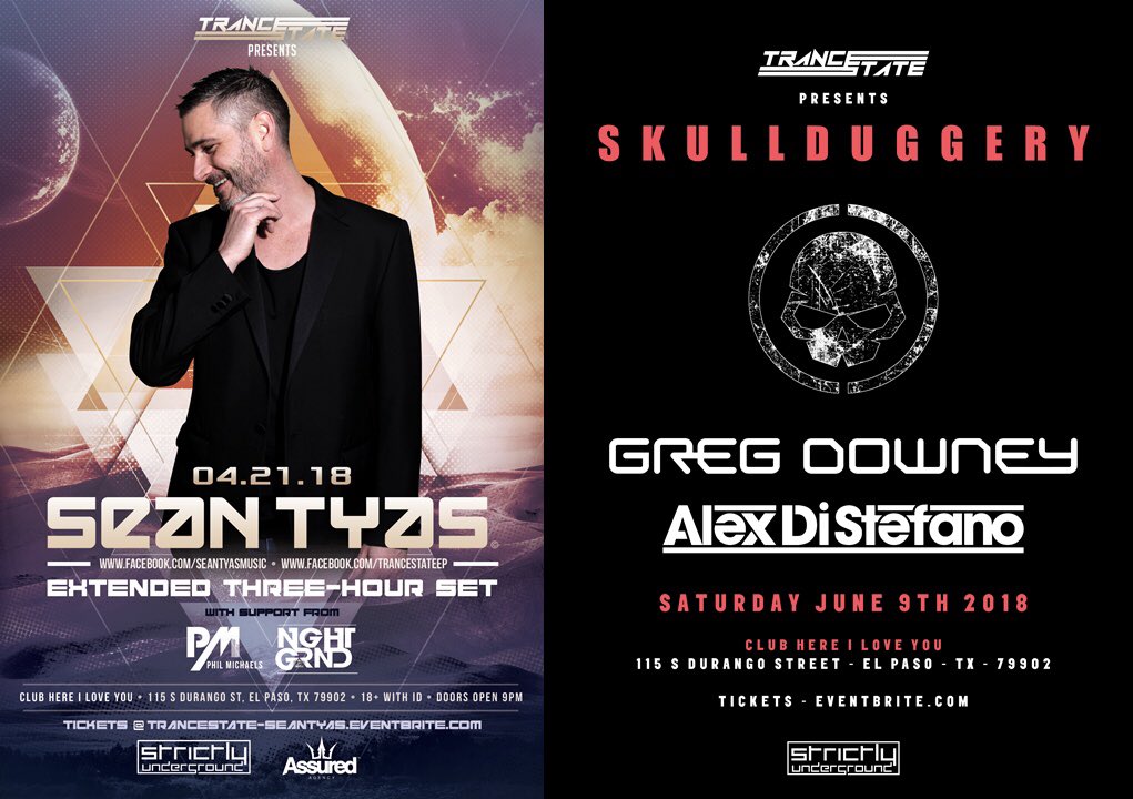 •04.21- <a href="/SeanTyas/">Sean Tyas</a> for a 3hr Set!!
•06.09- <a href="/SkullduggeryHQ/">𝕊𝕂𝕌𝕃𝕃𝔻𝕌𝔾𝔾𝔼ℝ𝕐💀</a> w/ <a href="/GregDowney/">Greg Downey</a> &amp; <a href="/AlexDiStefano/">Alex Di Stefano</a> for some solo sets + World Premier b2b all night long! 
•Club Here I Love You