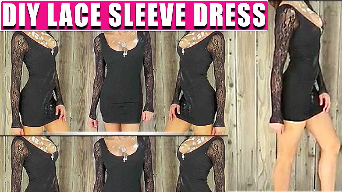 How2Hottie's tweet image. Monday FA$HION HACK! How to add lace sleeves to any dress. 
Watch HERE: ow.ly/r7to30iTPZF

#lacesleevedress #fashionhack #lacesleeves #diy # howto