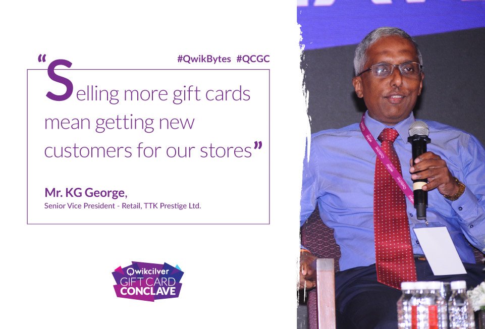 pinelabsprepaid's tweet photo. Mr. https://t.co/D59vWNVZHg, Senior Vice President, Retail, TTK Prestige Ltd, sharing his insights at the Qwikcilver Gift Card Conclave 2017. #QCGC #QwikBytes,#QCGC18.
Save the date - 18th April 2018 for upcoming Conclave. For details: https://t.co/vZI69nltZ2 #ttkprestige https://t.co/uLAFt2dxbB