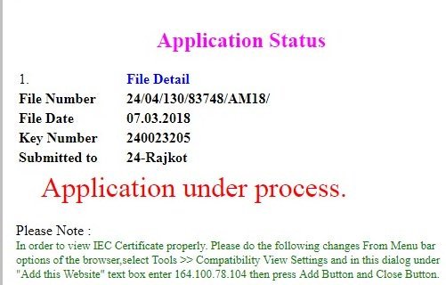 CS_Jaykishan's tweet image. We have Applied for IEC since 07.03.2018 still Application under Process.  CONTACTdgft
