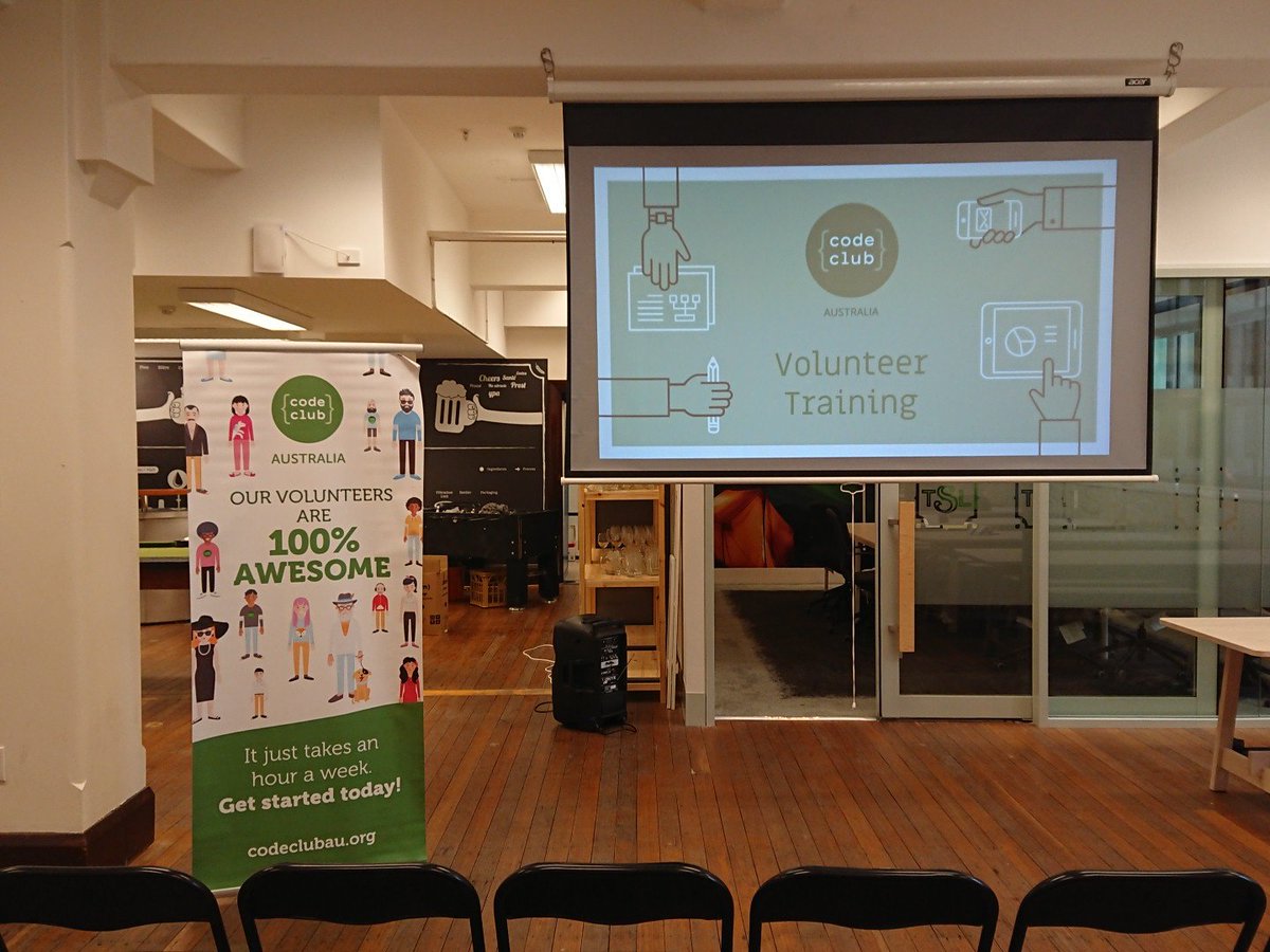CodeClubAus's tweet image. Ready for our first official #voltraining at @TankStreamLabs! #getkidscoding