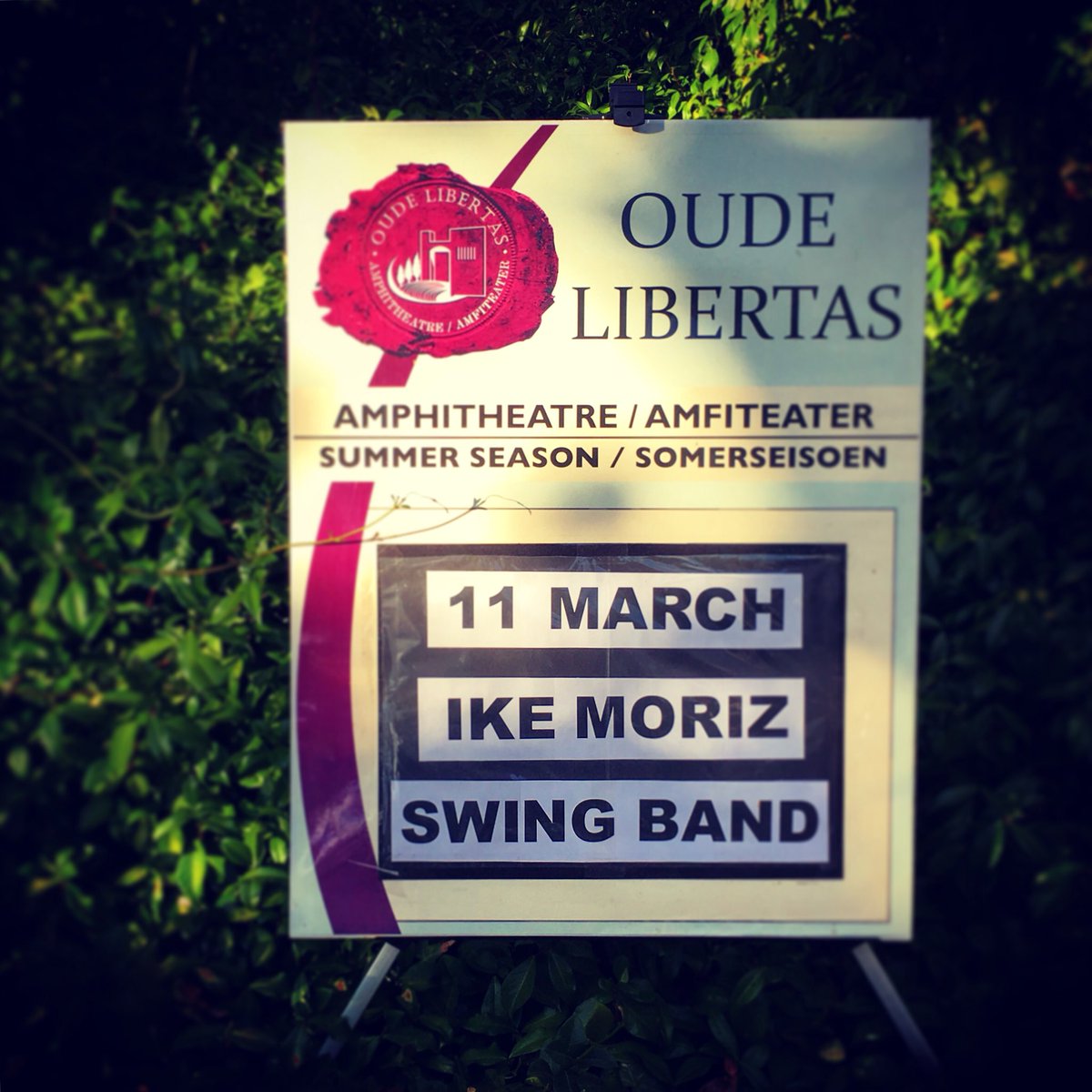 ikemoriz's tweet photo. 11.3.18 #IkeMoriz #SwingBand live at @Oudelibertas amphitheater - final show of the #FleurDuCap summer concert series at #OudeLibertas #MillenniumHitsTour2018 #LoveSwings #swing #crooner #jazz #latin #pop #IkeMorizSextet #MillenniumHits #IkeMorizOnTour https://t.co/qxB45TnDNT https://t.co/FLeltoZ1Qs