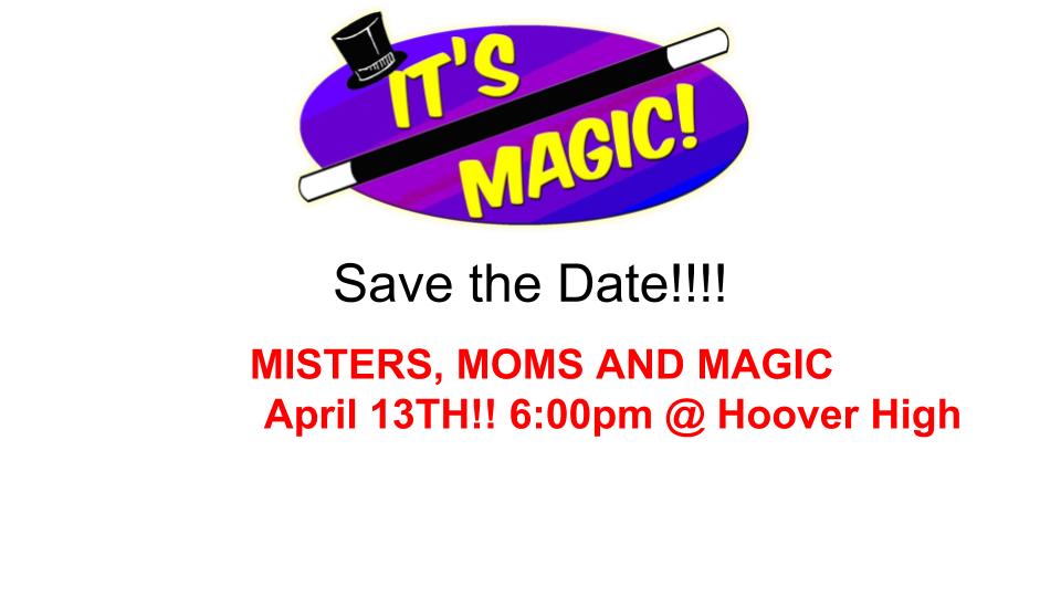 Save the Date! Misters, Moms, and Magic.