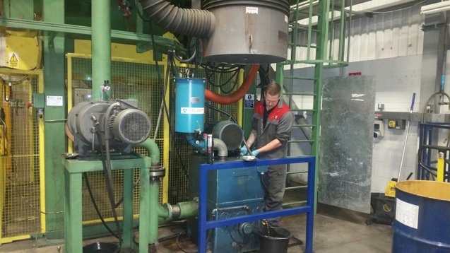 Repairing some multi stage cooling pumps