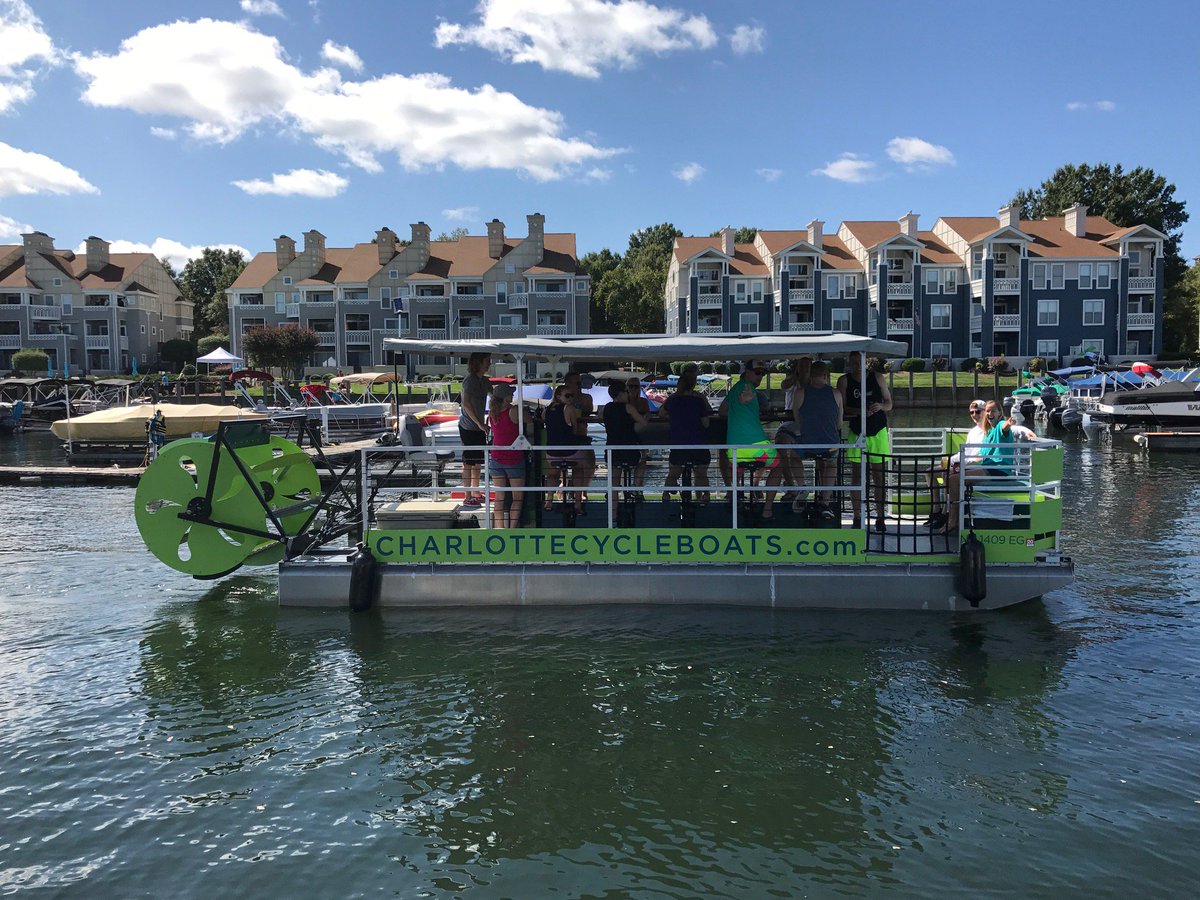 cltcycleboats's tweet photo. @CLTBreweryTours Cheers, we would love to have CLT Brewery Tours staff to experience the Cycleboat, BYOB! Cross promotion could work well #pedaldrinkrepeat #pedalpubtours #firstinnc https://t.co/ll2UtnojAB