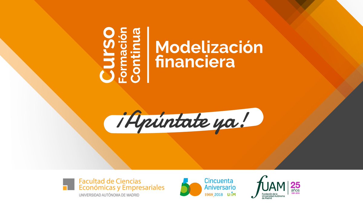 fuam_uam's tweet image. #CursoUAM dirigido a aquellos estudiantes y profesionales que quieran desarrollar o mejorar sus habilidades de #modelización financiera trabajando sobre #Excel como herramienta básica. ¡Inscríbete! bit.ly/2HuFzpa