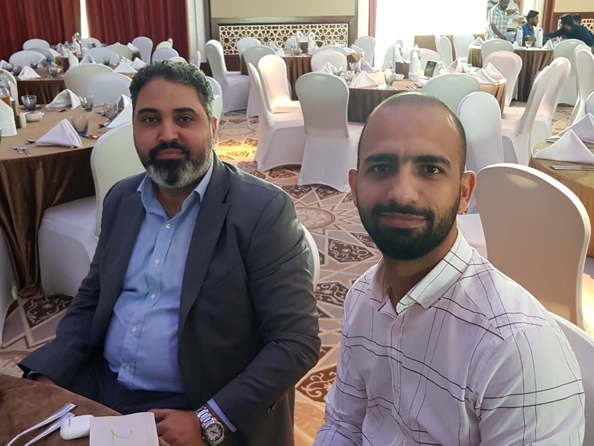 xeeschan's tweet image. Fadi and Fathi at the Alpha Data Annual Party #AlphaDataMagicalNight