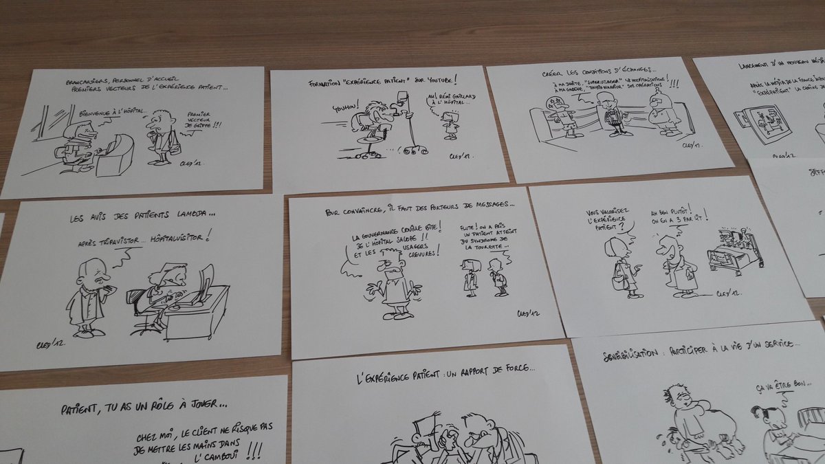 xp_france's tweet photo. #Cled12 illustre la journée avec humour #WorkshopExperiencePatient https://t.co/DmwubE18YZ