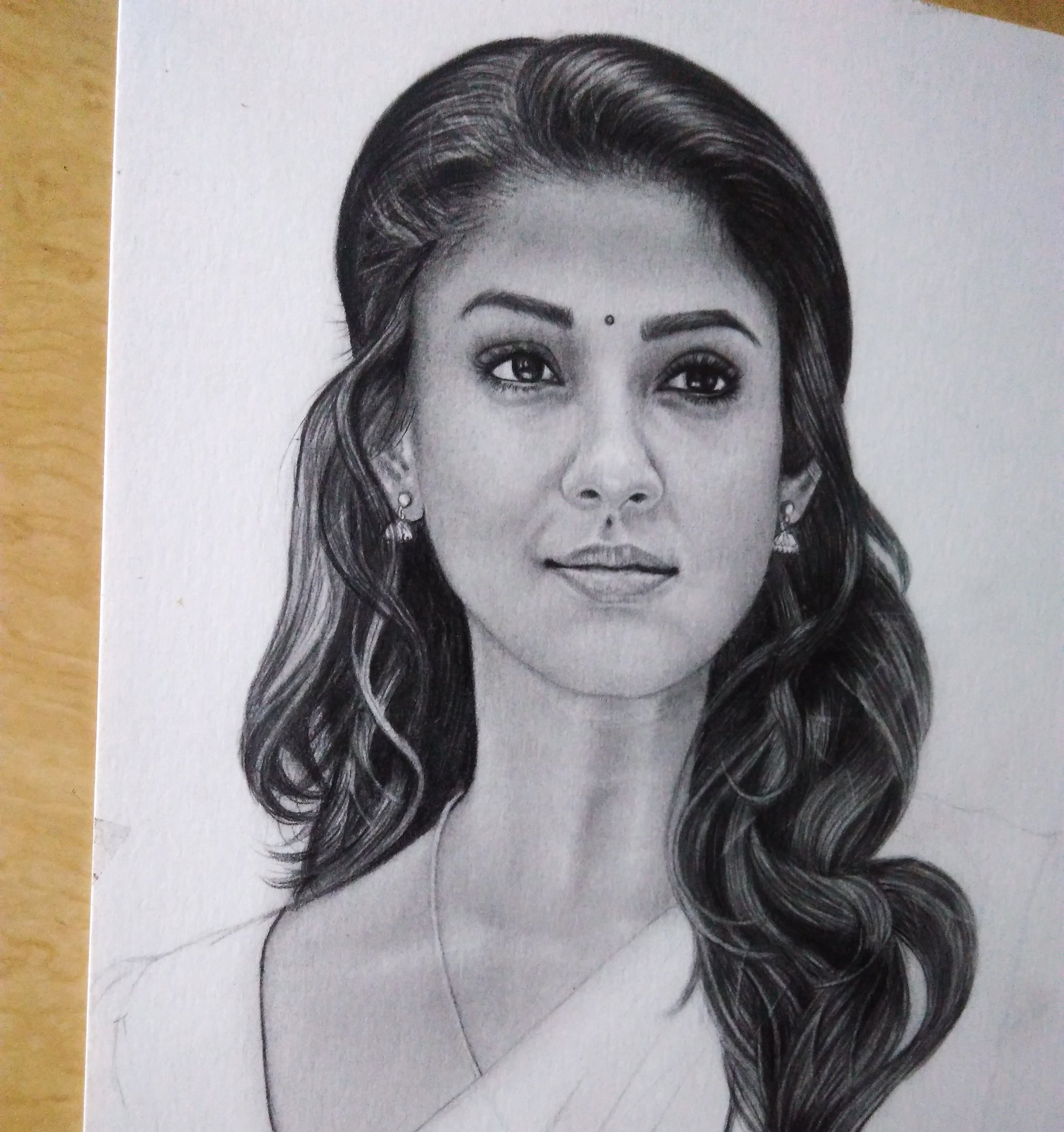 Nayanthara Pencil Drawing | Nayanthara pencil sketch from syeraa - YouTube