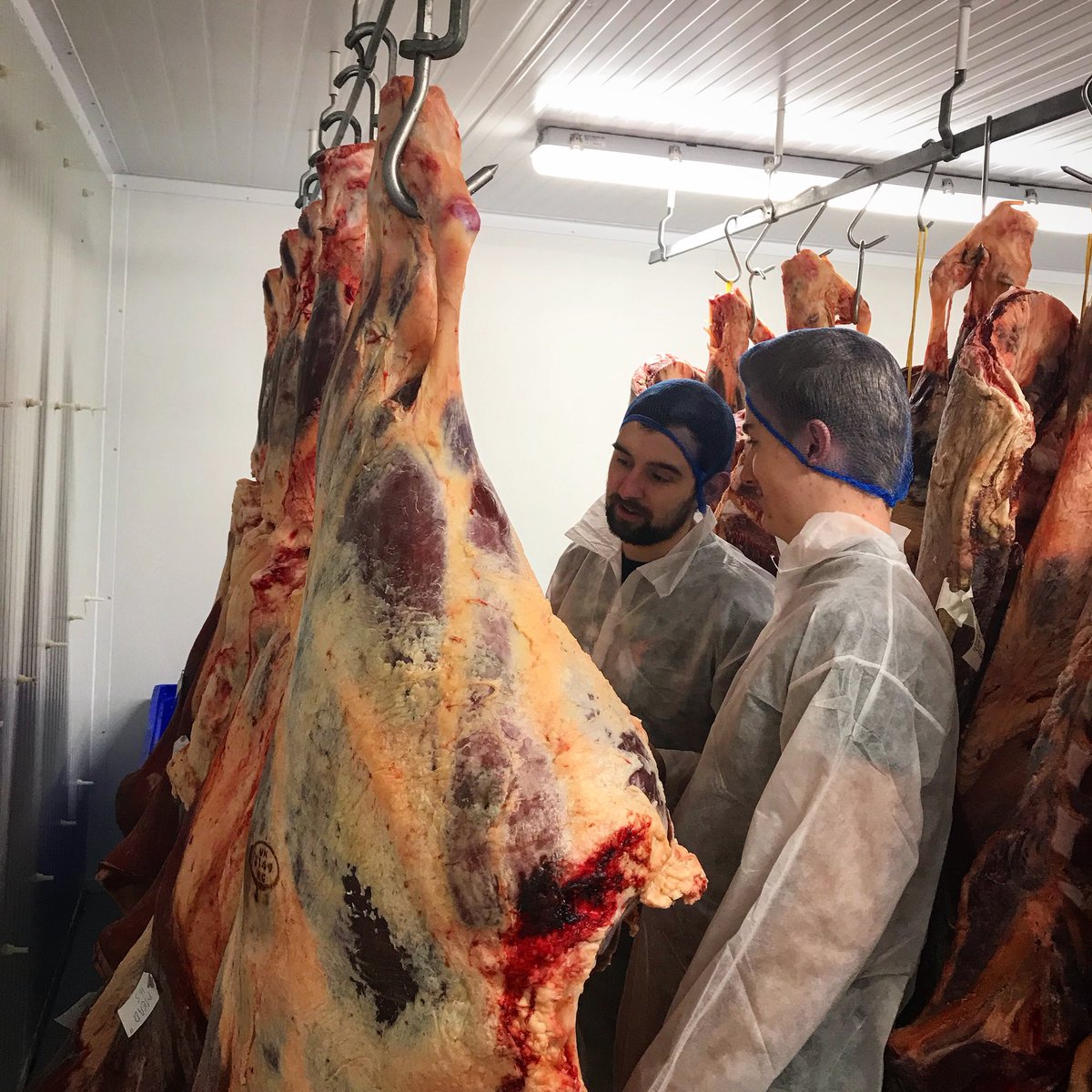 Head Chef @DoltonLodgeChef And Chef Louis Touring @AJButchery Looking At Our Fantastic Meat Ahead Of Our Opening! Thanks @ForestProduce for taking us 🙌🏼

#chefsdayout #fieldtofork