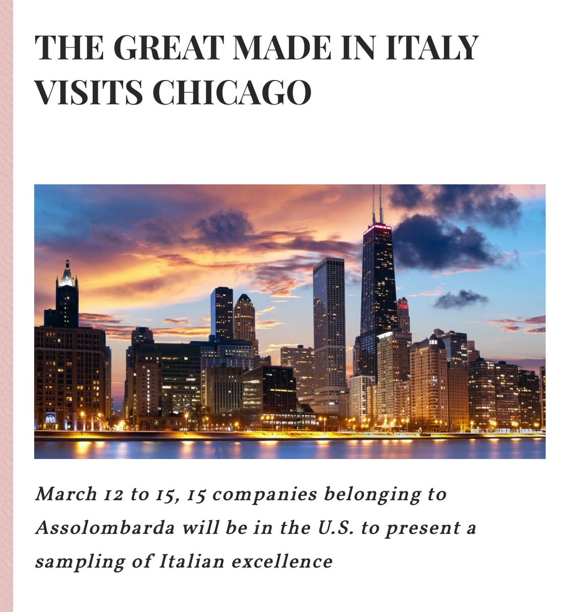 Anche manhattanews parla della nostra missione a Chicago con @Ftb Branzi #mozzarelladiseriate <a href="/FlGroupInt/">FL Group International</a> <a href="/savona_marta/">Marta Savona</a> <a href="/Bergamonews/">Bergamonews</a> <a href="/VatySuvimol/">Vatinee Suvimol</a> <a href="/lavezzarilaw/">la.vezzari</a> #foodandlaw #madeinBergamo #bergamo <a href="/webecodibergamo/">L'Eco di Bergamo</a> 
manhattanews.com/the-great-made…