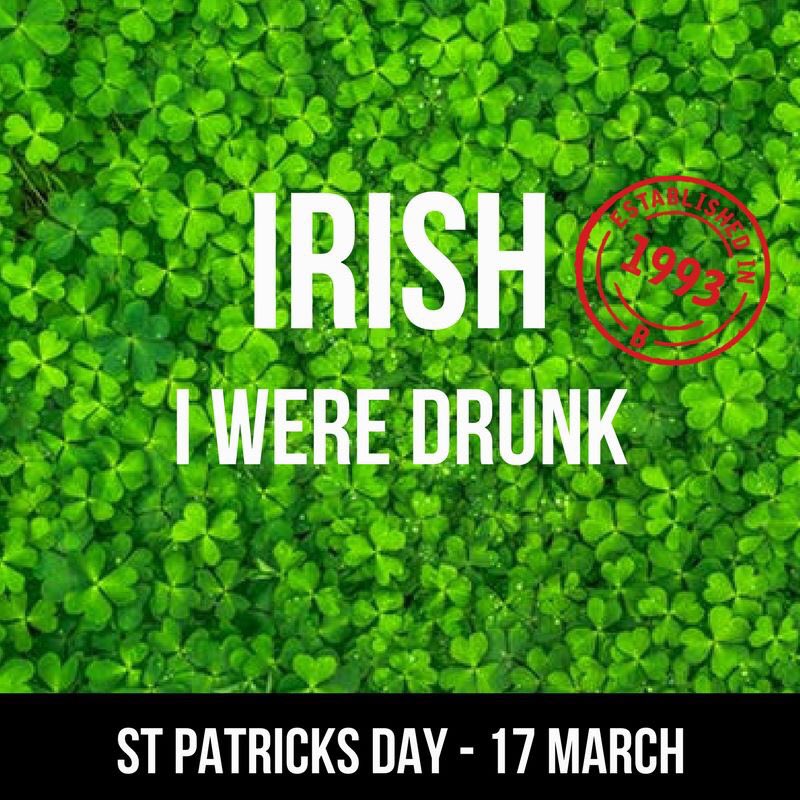 4 days left till we party like we Irish.

#StPatricksDay