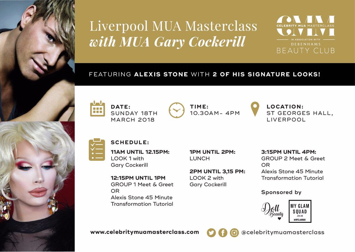 celebmuamaster's tweet photo. THIS SUNDAY! 🙌 We can’t wait for our #liverpool Masterclass! Roll on the weekend. 💋 https://t.co/JGhKU9Gcyg