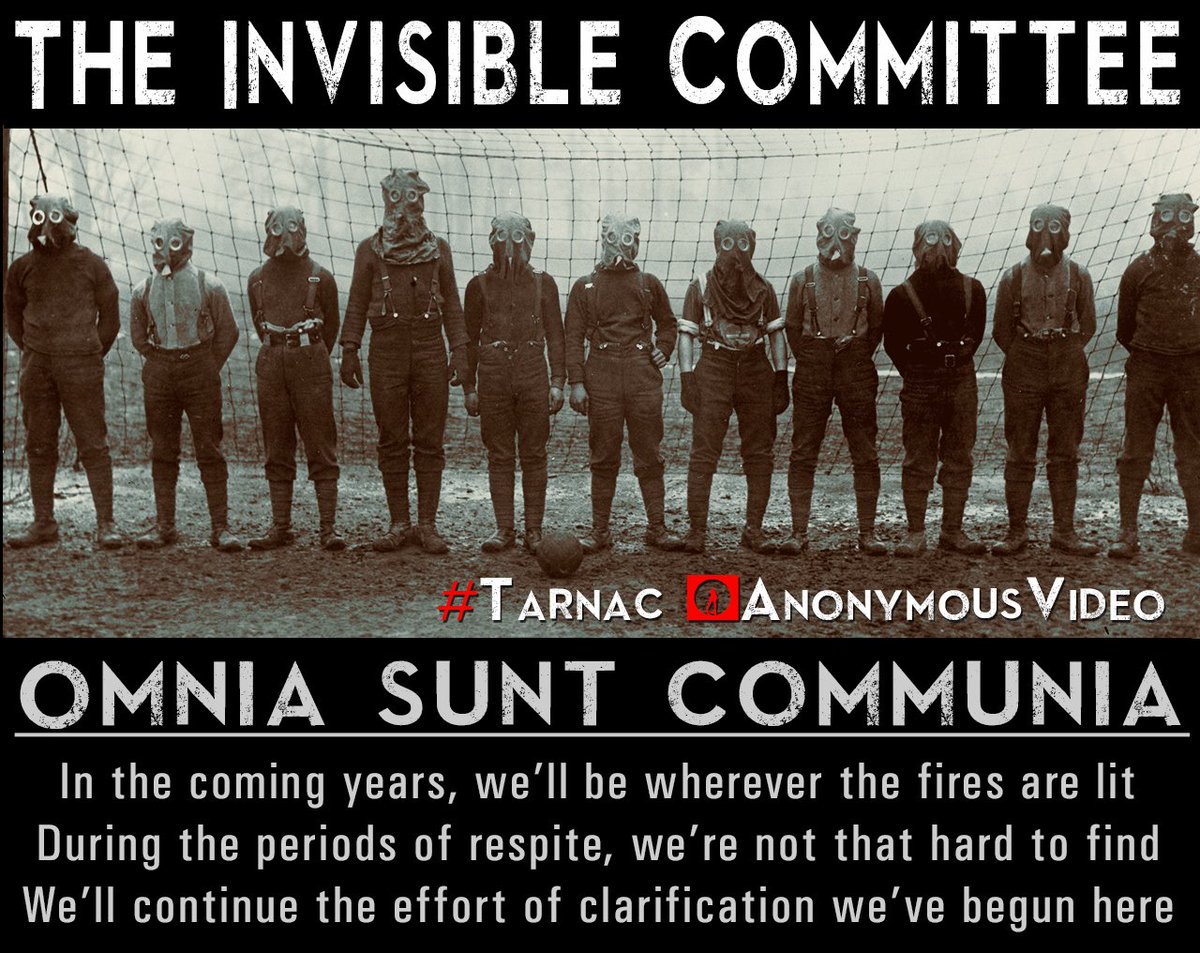 FEMANON_'s tweet photo. ►THE TRIAL OF THE #TARNAC 8 begins in #Paris today « L’insurrection qui vient » (The Coming Insurrection) ►https://t.co/xDoqjCGFt2… (french) + https://t.co/OWoM74sRhW… (english) ►Video (french) https://t.co/ewvxmg1vUx #TheInvisibleCommittee https://t.co/TpQIM42DYB https://t.co/Qllo0CcLlE