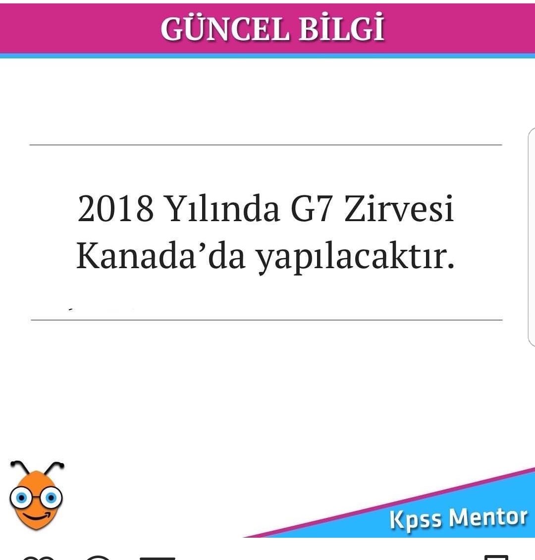 Hap bilgilerden binlerce soruya , haberlerden genel sıralamanıza kadar bir çok şeyi Kpss Mentor uygulamasında bulabilirsiniz. Profilde ki linkten indirebilirsiniz. #kpss #kpss2018 #kpsshazırlık #kpsscografya #kpsstarih #kpssguncelbilgi #kpssmentor