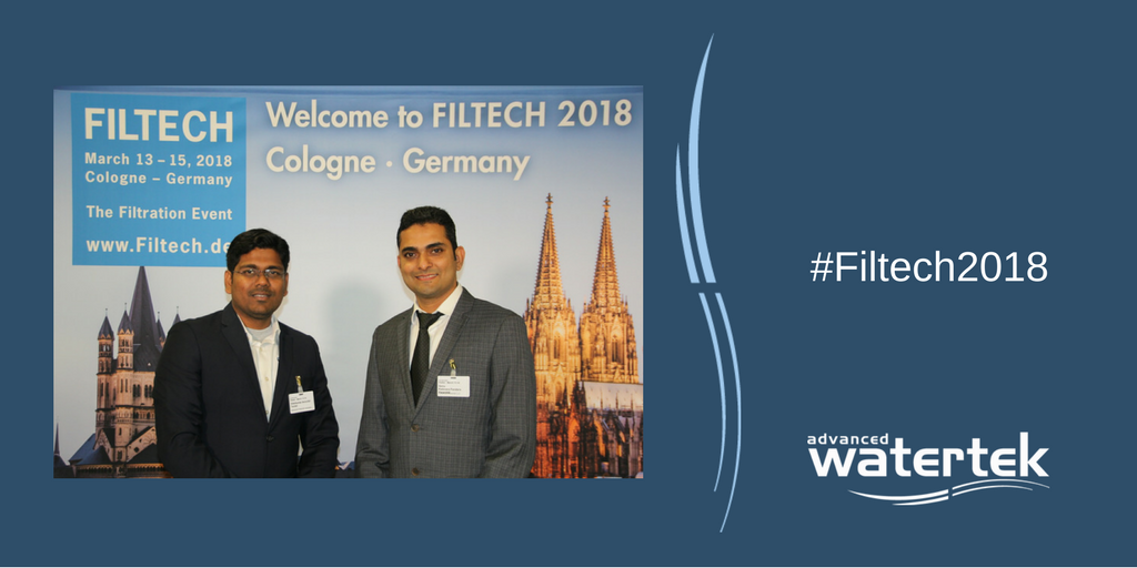 Adv_Watertek's tweet photo. We are looking forward to a day at #Filtech2018 in Germany. #WaterTreatment #Desalination #filtech #filtechcologne https://t.co/guESaQE6c4