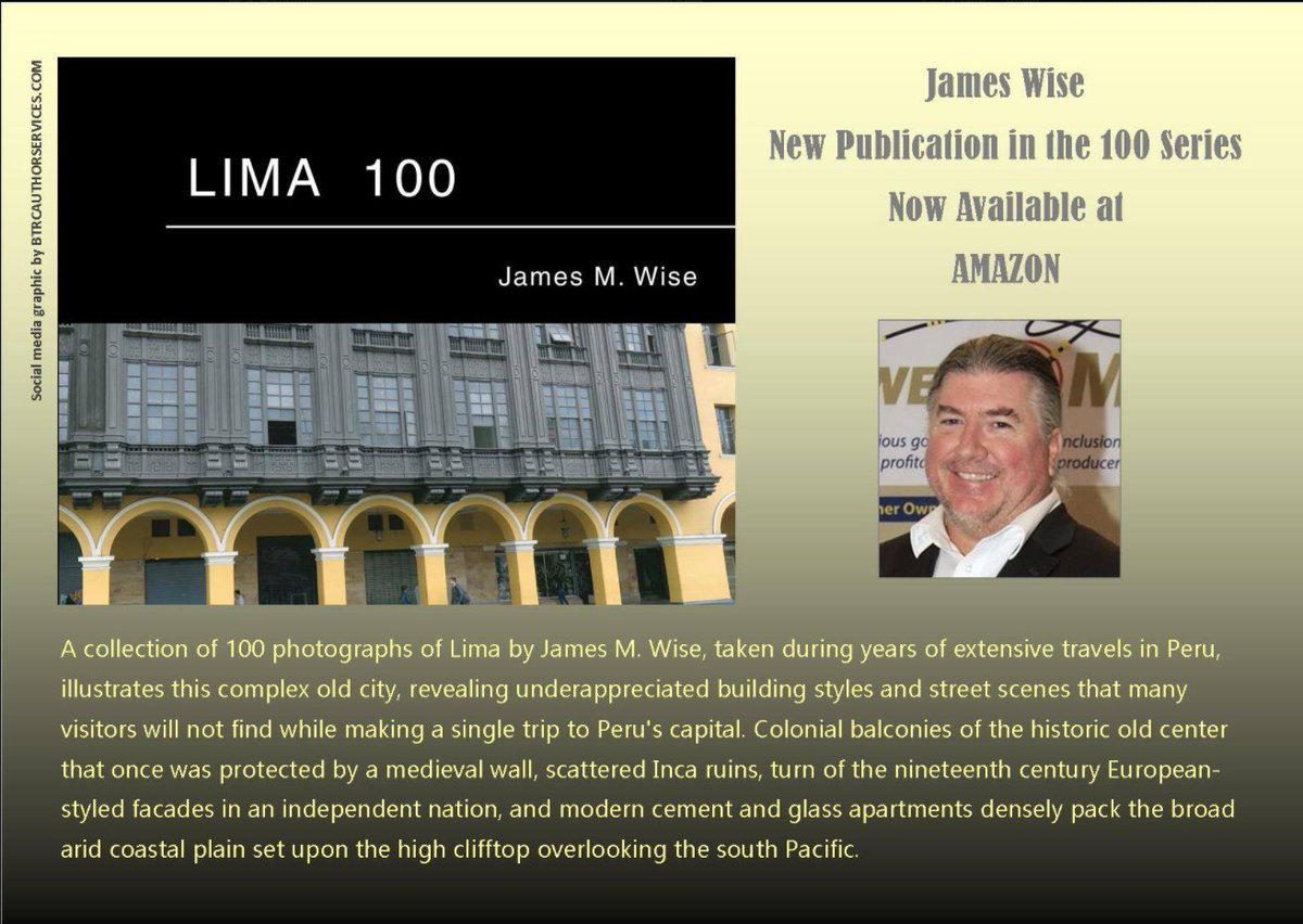 One2WATCHOutFor's tweet image. James Wise 100 Series
Announcing Lima 100 A collection of 100 photographs of Lima by James M. Wise
Purchase Lima 100 at tinyurl.com/ya2lx4f3
@JamesM_Wise
