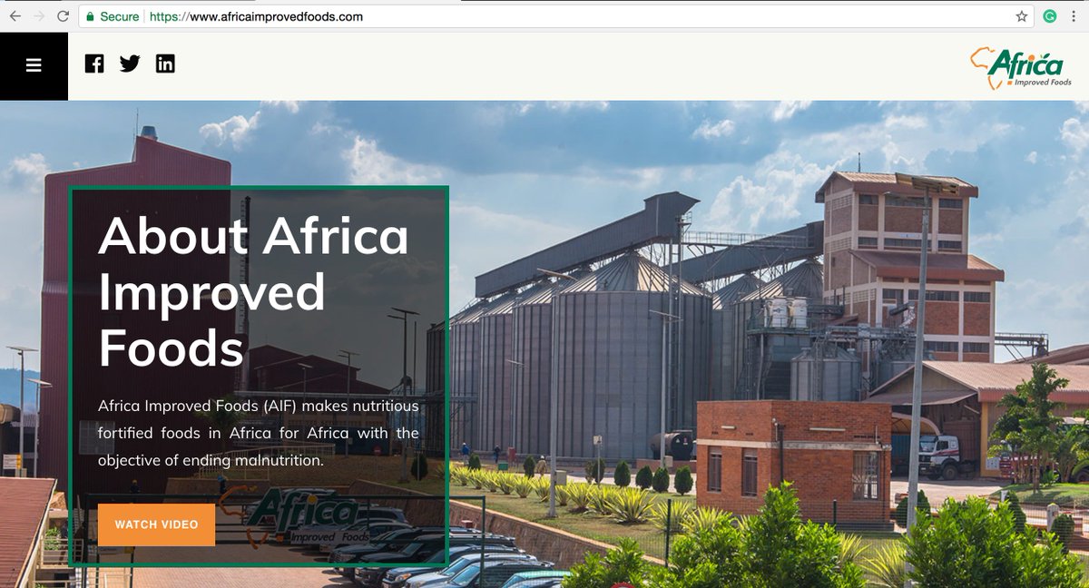#RwOT We have made an update to our website. Check out africaimprovedfoods.com to see how cool, versatile and informative our website has become.