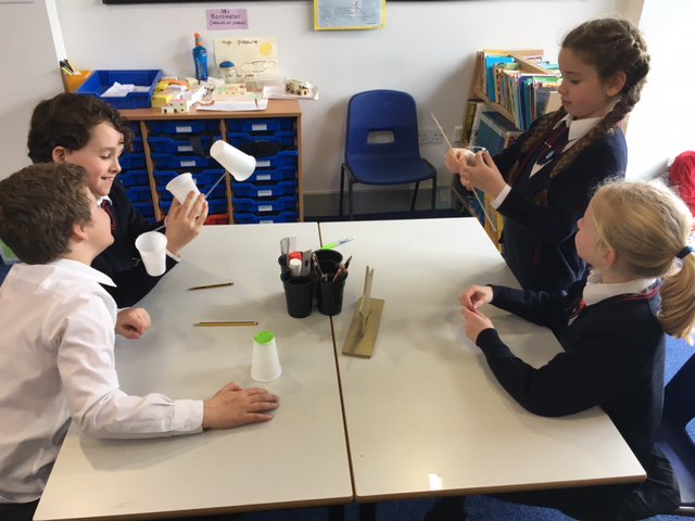 HawthornsSchool's tweet photo. Year 3 have been creating anemometers in preparation for measuring the speed of the wind later today! #prepschool #windpower #surreyweather https://t.co/mgaWiWX1uc