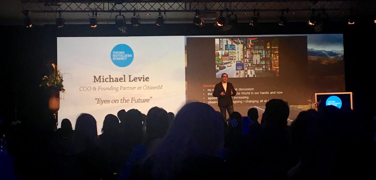 HAPPENING NOW : Michael Levie, COO of <a href="/citizenM/">citizenM hotels</a>, delivering advice to our future Hoteliers.
“Working in teams is awesome. In the end, all of us together know more than one alone.”
#9thEdition #YHSglobal #YHSconnects