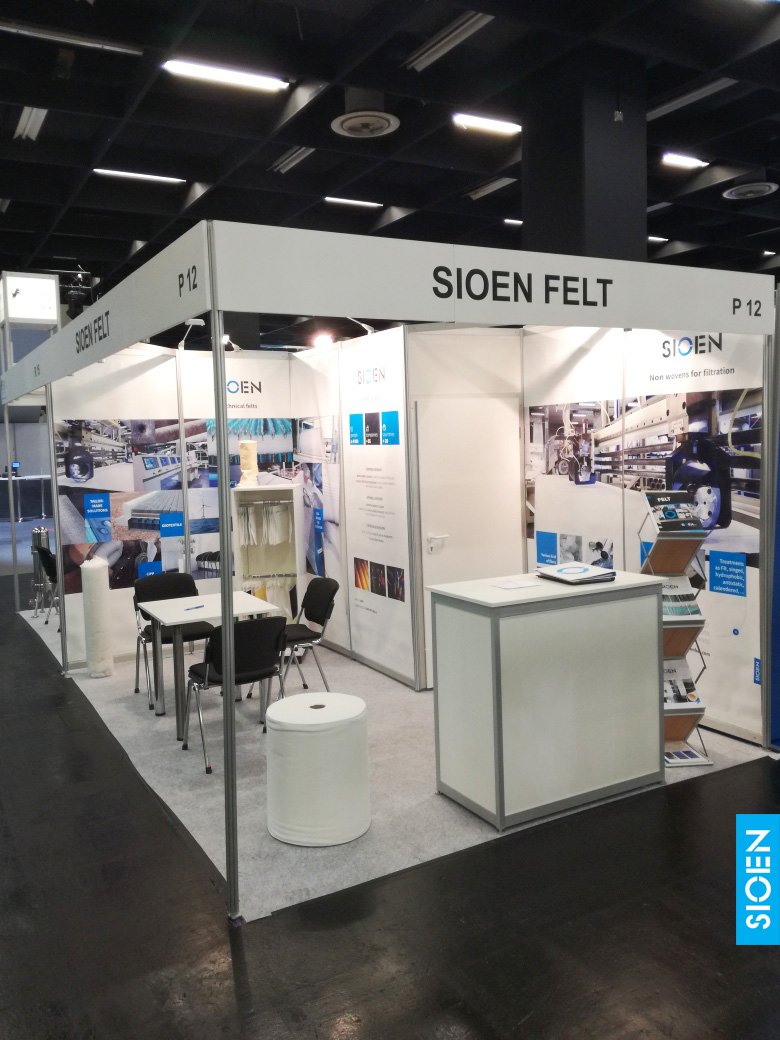 sioenindustries's tweet image. Impression of our booth at Filtech in Köln. Come and visit us until 15th of March in hall 11.1 – booth P12
 #sioenfeltandfiltration #filtech #filtration #innovation
