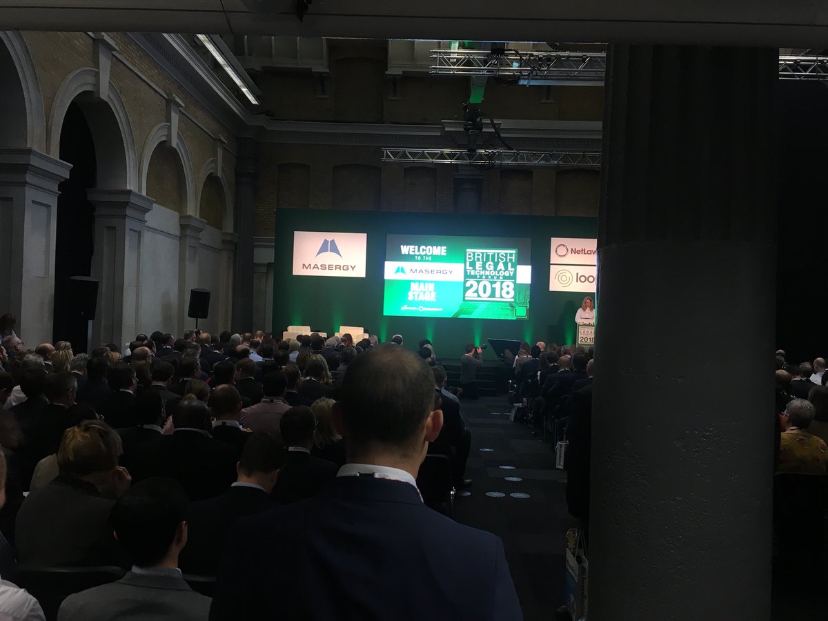 NGThomson's tweet image. Standing room only for kick-off for #BLTF2018. @Workshare at Stand B14 showing off the latest in machine learning email security and embedded comparison!