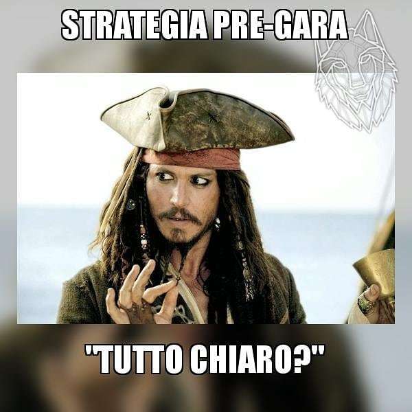badwolfteam's tweet photo. "Ok ragazzi, partiamo!" #OCR #Meme #SpartanRace #Spartan #Funny #Sad #Classifica #Gara #Strategia #JackSparrow #Info #PreGara #TuttoChiaro #ITA https://t.co/SxTjkcE2LF https://t.co/Ue4E2urICO