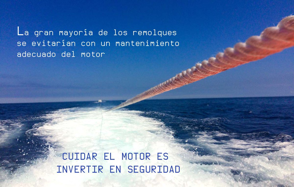 Una de las emergencias más habituales de las embarcaciones de recreo a motor es la parada de la máquina. Los principales motivos suelen ser el bloqueo del filtro de combustible y el calentamiento excesivo del motor. Toma precauciones bit.ly/1M6Py2b   #SeguridadNáutica