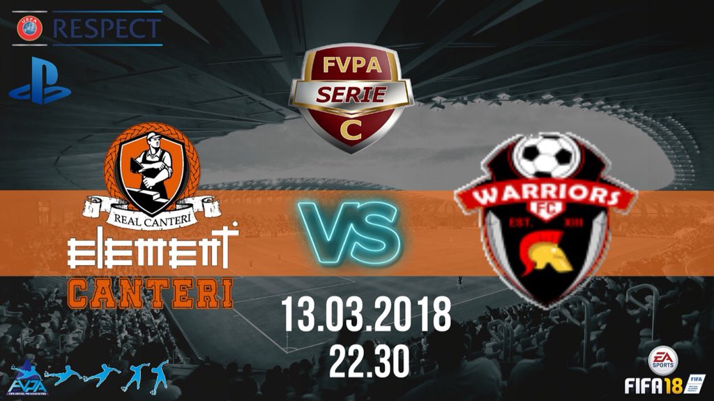 realcanteri's tweet photo. #MatchDay
🏆@FVPA_net serie c/1🏆
📅15^ Giornata
⏱22;30
🆚#FcWarriors
🏠#home
Continuare a vincere è l’obbiettivo !
#GoCanteri https://t.co/8I4M2LdMmM