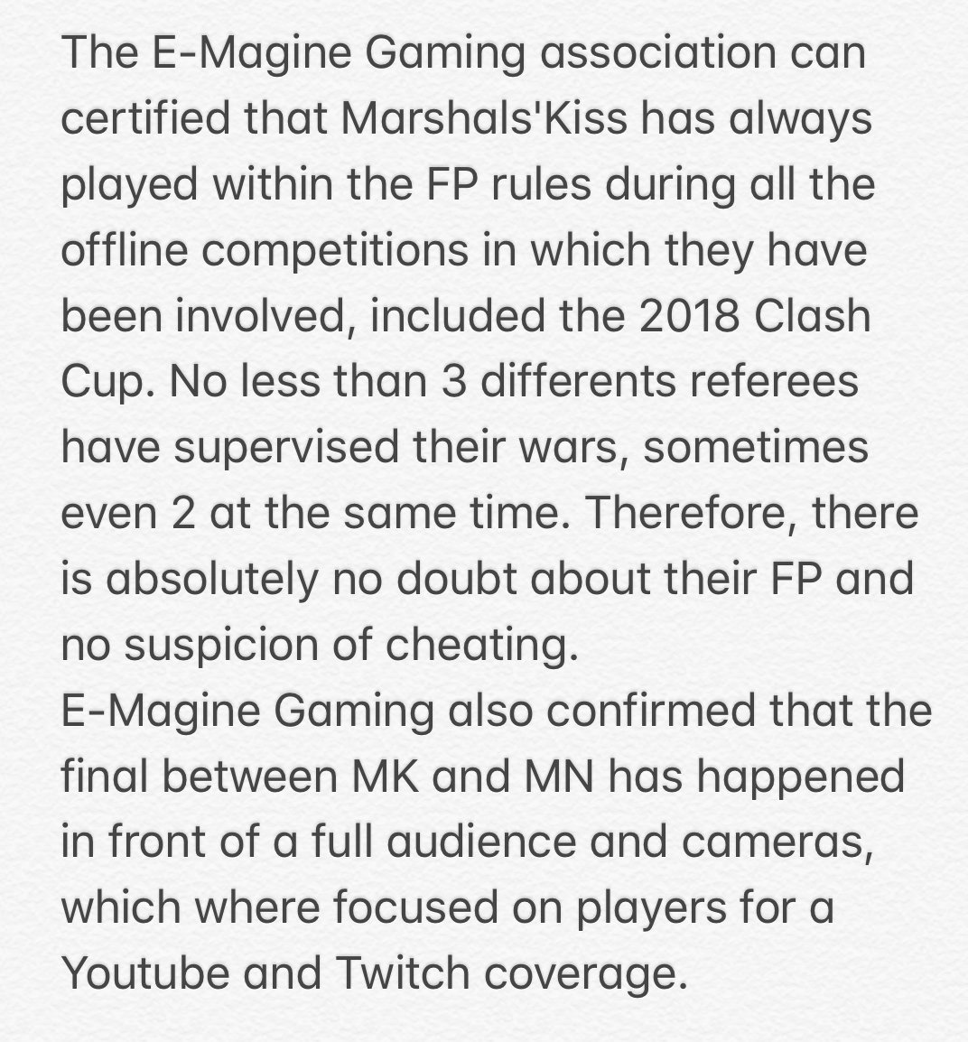 E-MAGINE GAMING tweet media