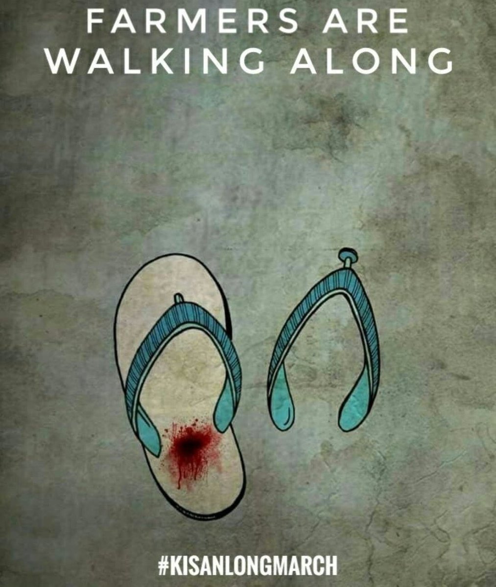 arjunk26's tweet photo. To have the decency to walk 180 kms without affecting anyone else s daily routine and making sure no child misses their exam is in itself something we all need to learn from...they have empathy without even being given a ear to hear their problems... https://t.co/8U9u2mowfh